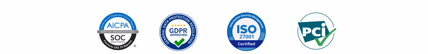 WorldPosta certifications including ISO, PCI DSS, and SOC 2